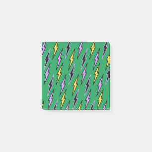 Green and Yellow Lightning Bright Back-to-School  Post-it Notes