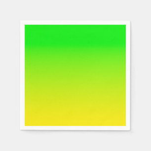 Green and yellow neon gradient napkin