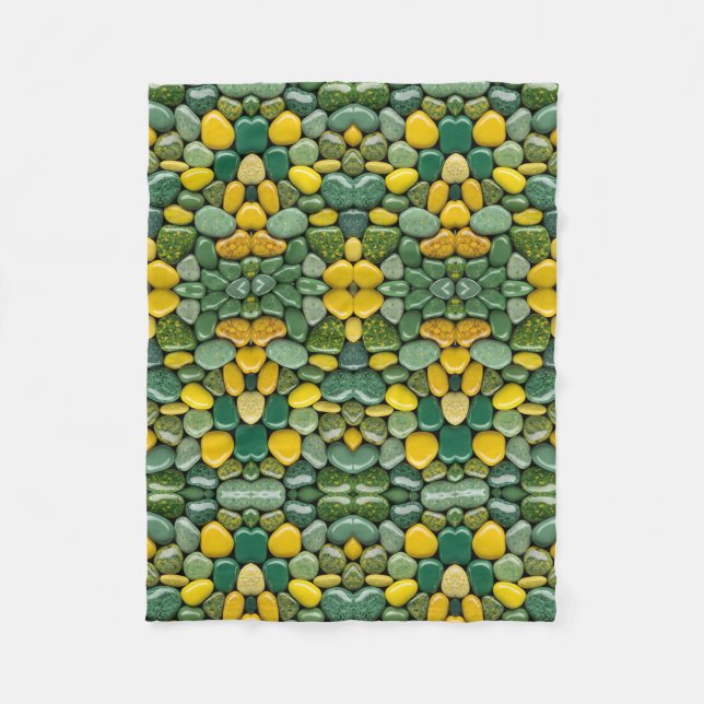 Green and Yellow Stones Blanket (Front)