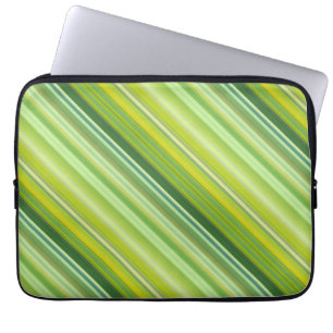 Green and Yellow stripes Laptop Sleeve