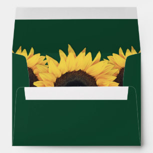 Green and Yellow Sunflower Envelope