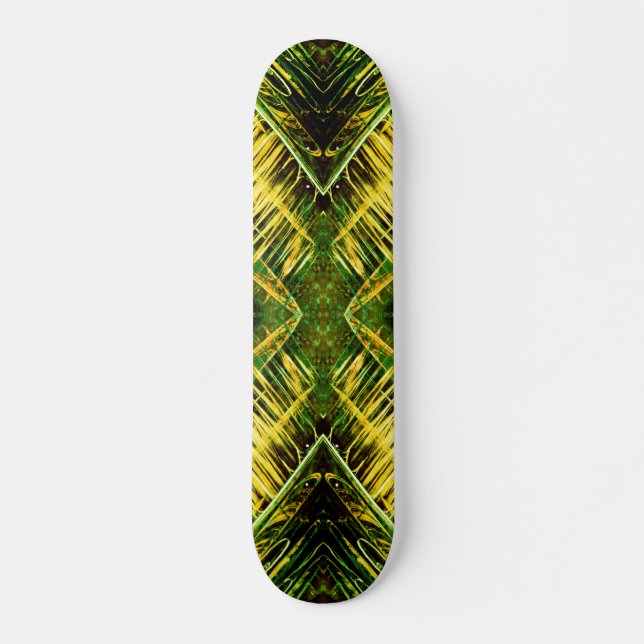 Green and Yellow Venomous Bite Skateboard (Front)