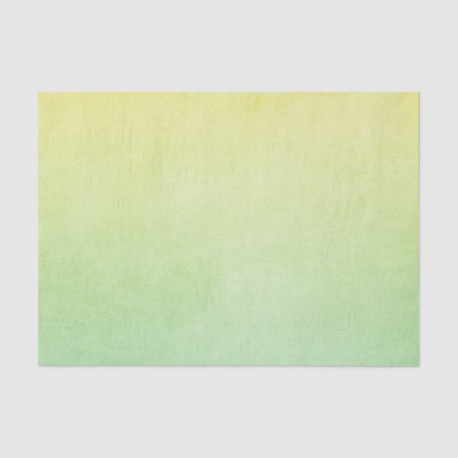 Green and Yellow Water Colour Tissue Paper (Front)