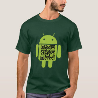 Green Android QR Code T-Shirt