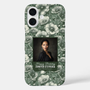 Green Anemones 10Th Birthday Present Elegant iPhone 16 Case