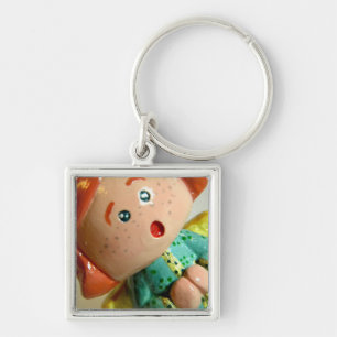 Green Angel I Key Ring