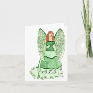 Green Angel Notecard