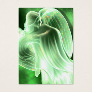 Green Angel Prayer Card