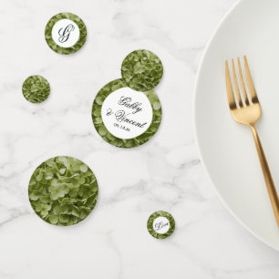 Green Annabelle Hydrangea Flowers Wedding Confetti