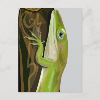 Green Anole Lizard Postcard