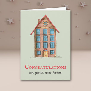 Green Apartment Congratulations on your New Home Card