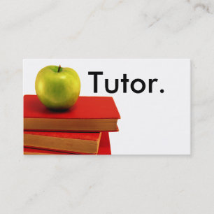 Green Apple & Books Tutor Business Card