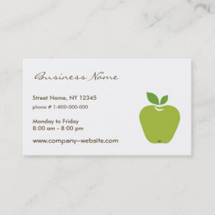 Green Apple Business Card