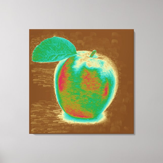 Green Apple Canvas Print (Front)
