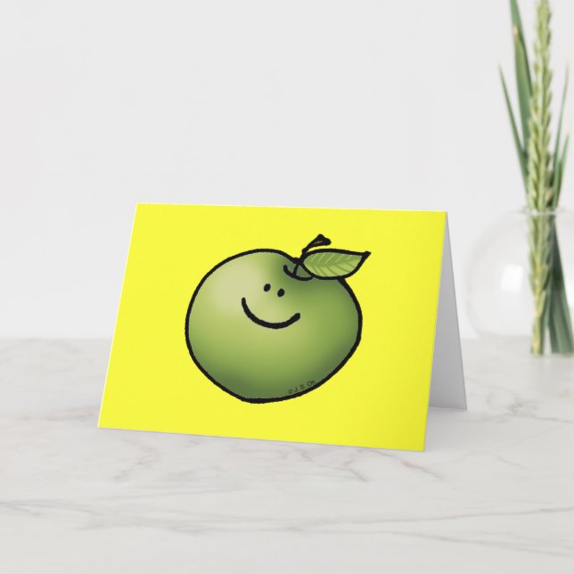 Green apple card (Front)