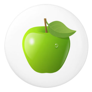 Green Apple Ceramic Knob