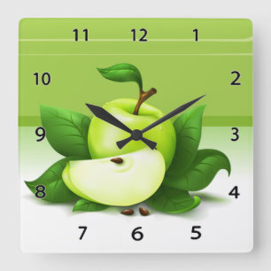 Green Apple Clock