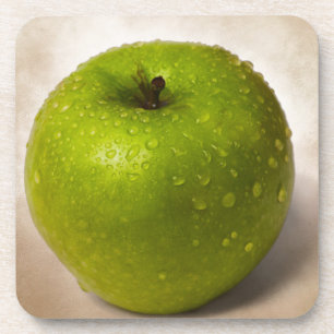 Green apple coaster