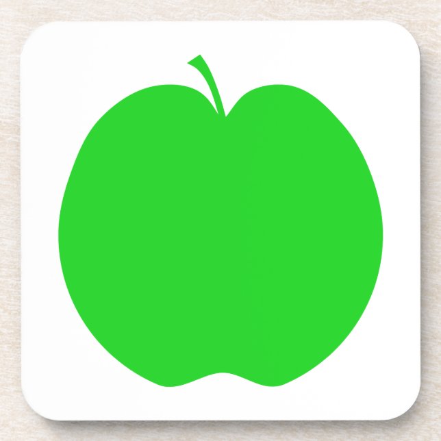 Green Apple. Coaster (Front)