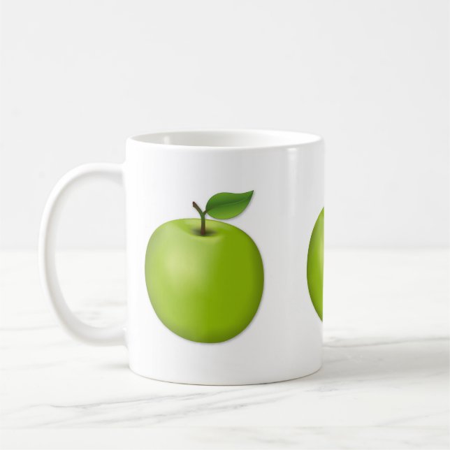 Green Apple  Coffee Mug (Left)