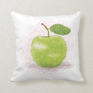 green apple cushion