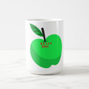 GReen  apple design Coffee Mug
