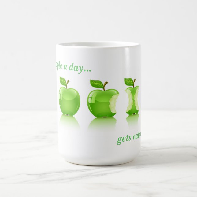 Green Apple For Life Coffee Mug (Center)