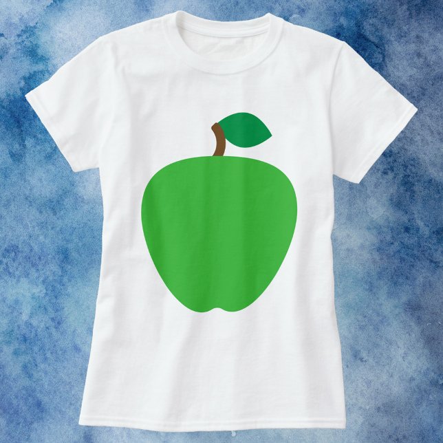 Green Apple Fruit T-Shirt (A tshirt with a graphic of a green apple.)