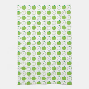 Green Apple Pattern Kitchen Towel