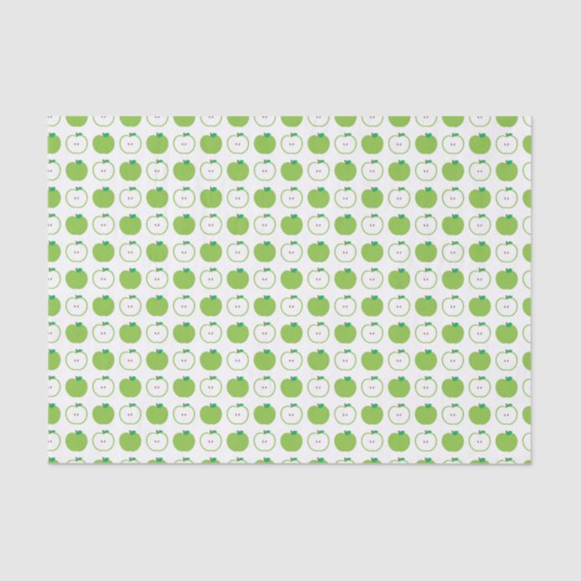 Green Apple Pattern Tissue Paper (Front)