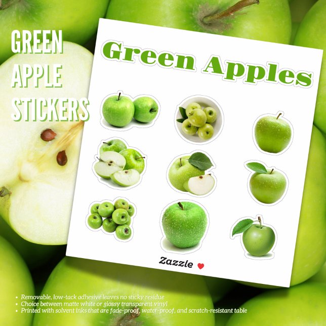Green Apple Sticker Sheet ( Birthday Depot
Green Apple Stickers)