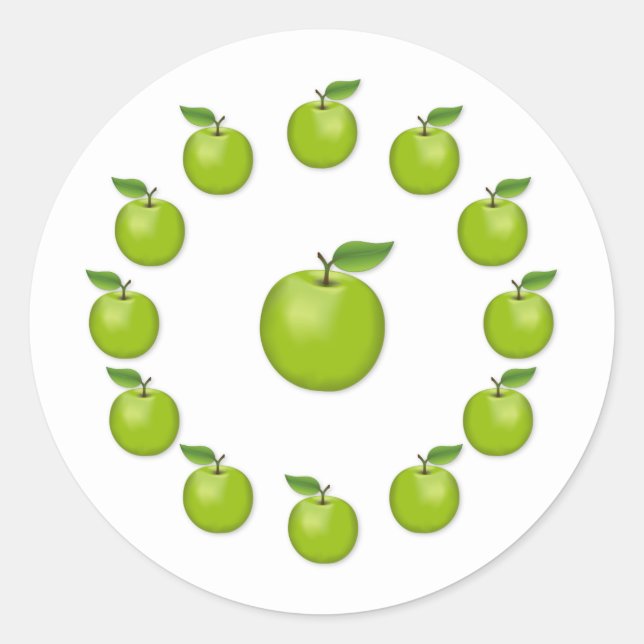 Green Apple Stickers (Front)