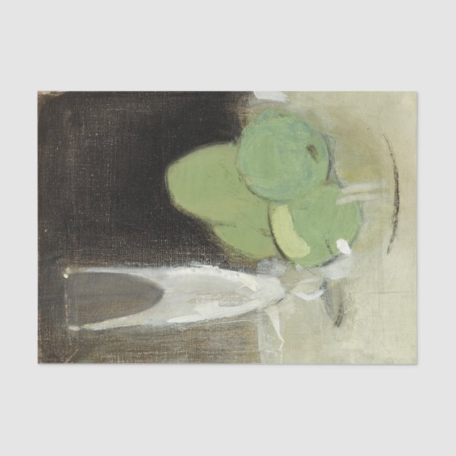 Green Apples and Champagne Glass, H.Schjerfbeck  Tissue Paper (Front)