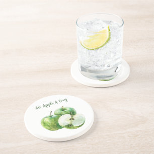 Green Apples Fruit Coaster