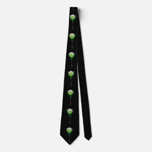 Green appletini cocktail fun tie