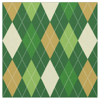 Green Argyle Fabric