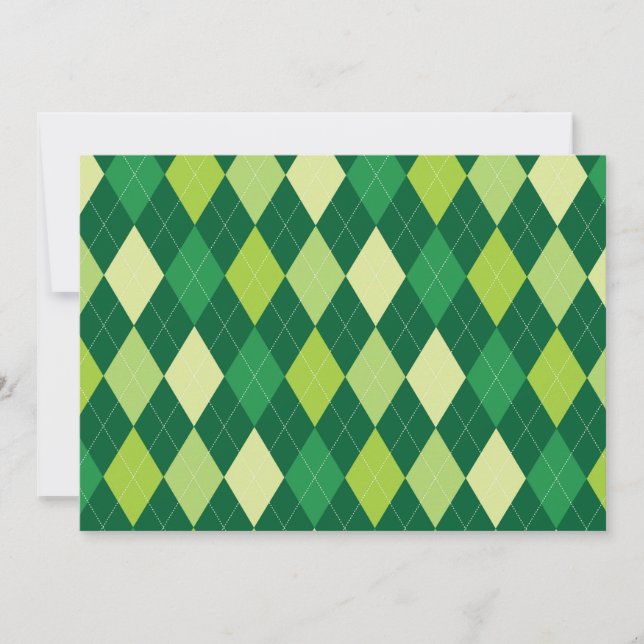 Green argyle pattern (Front)