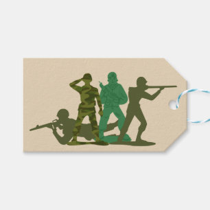 Green Army Action Men Customisable Gift Tags