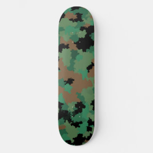 Green Army Jungle Camouflage Pattern Design  Skateboard
