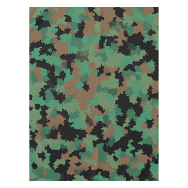Green Army Jungle Camouflage Pattern Design  Tablecloth (Front)