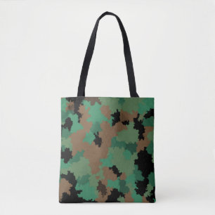 Green Army Jungle Camouflage Pattern Design Tote Bag