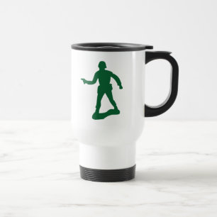 Green Army Man Travel Mug