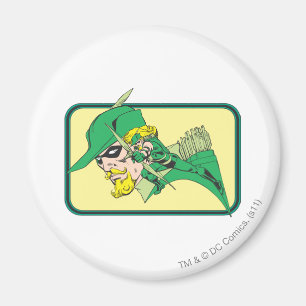 Green Arrow Head Shot Magnet