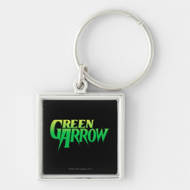 Green Arrow Logo 3 Key Ring (Front)