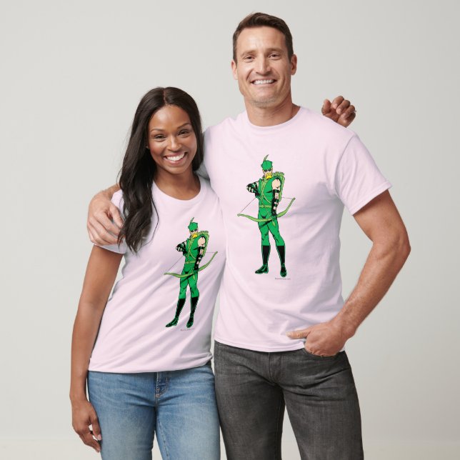 Green Arrow Standing with Bow T-Shirt (Unisex)