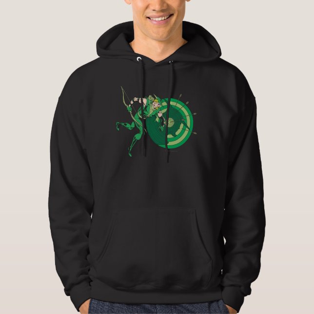 Green Arrow with Target 2 Hoodie (Front)