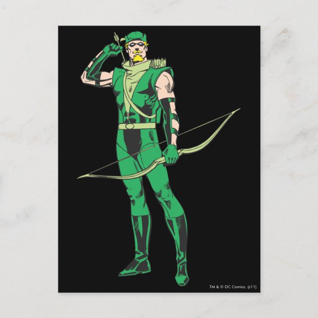 Green Arrow with Target Postcard (Front)