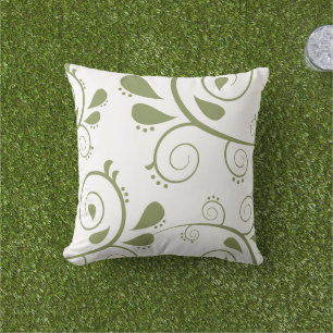 green art decor outdoor pillows 