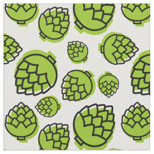 Green Artichoke Pattern Fabric