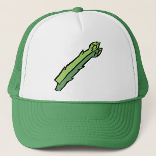 Green asparagus trucker hat